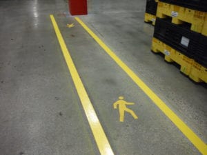 Safety zone markings