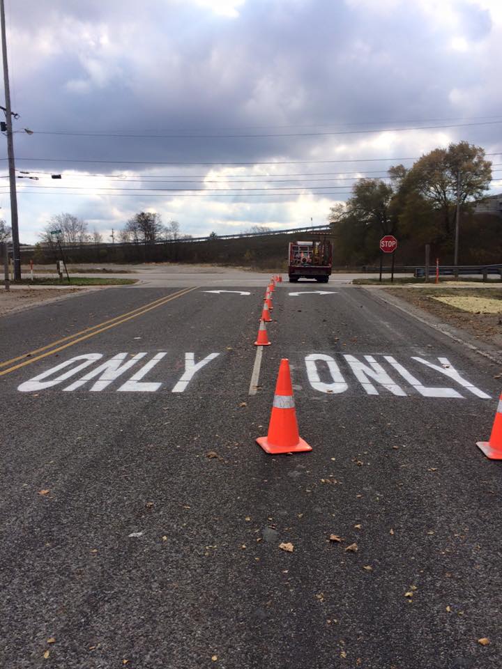 Michigan traffic painting