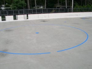Hockey rink painting