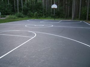 Sports court markings