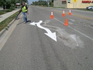 Pavement marking Michigan