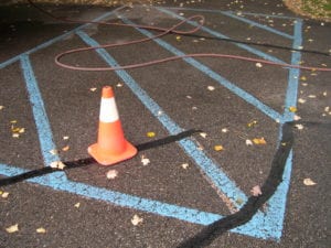 Pavement markings removal