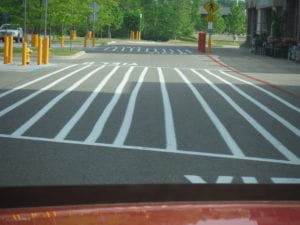 Parking stripes fail