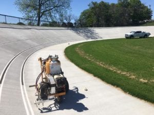 Race track markings