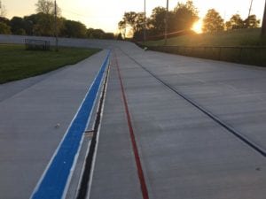 Velodrome racing track