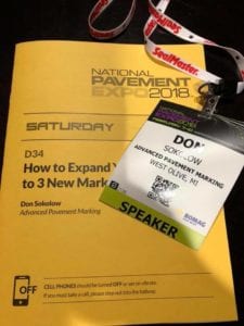 Don Sokolow Don A. Sokolow making pavement marking history