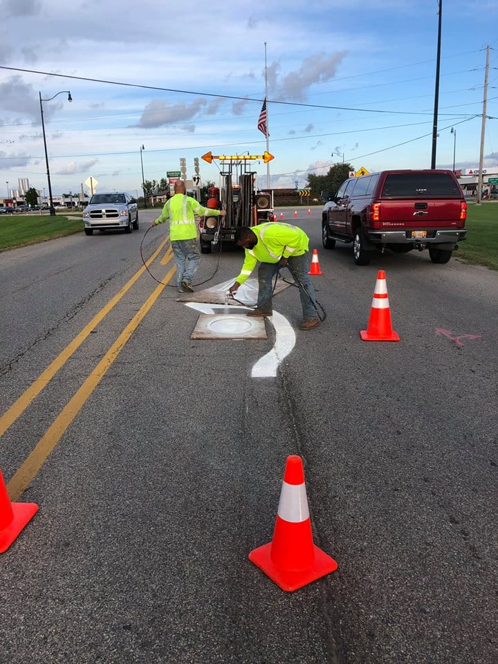 roundabout marking