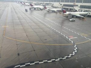 Airport Zipper Line Markings