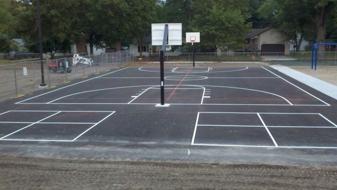 Basketball Court Painting