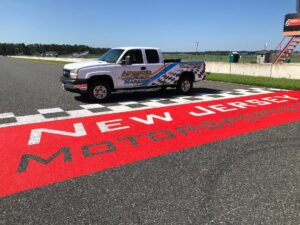 Racetrack Finish Line Painting