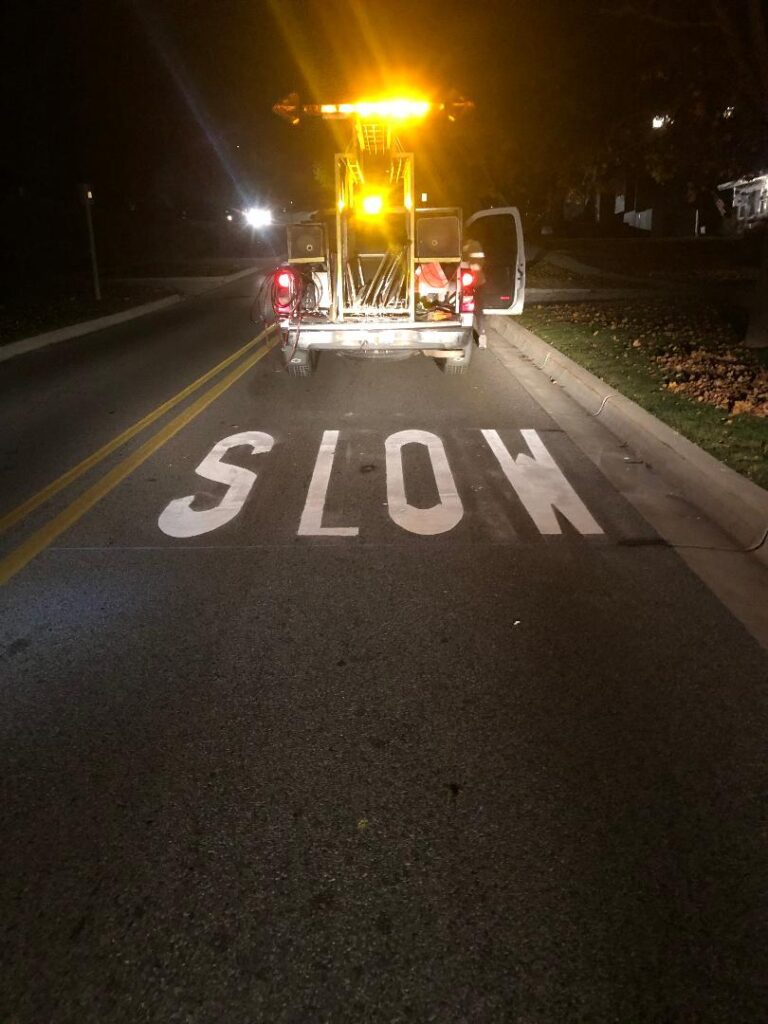 Road Marking Message